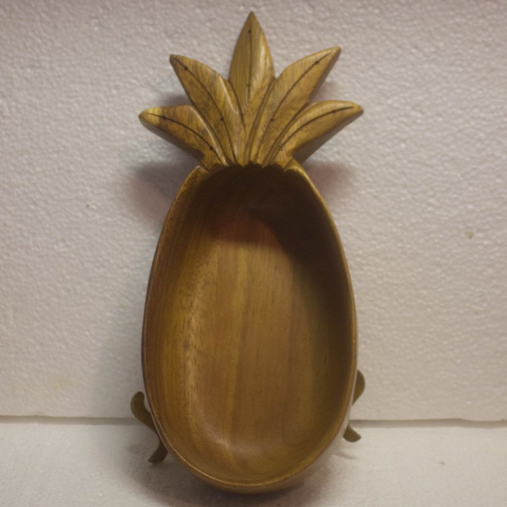 Vintage Monkeypod Pineapple Bowl